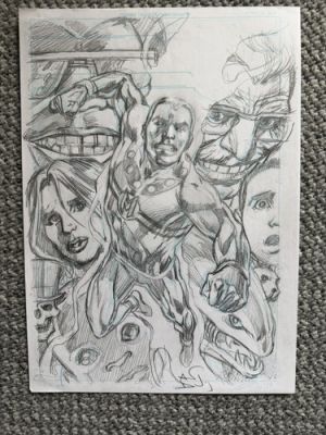 Alan Davis Original Miracle Man Cover Art pencil and prelim sketch Marvel A4 | eBay Europe