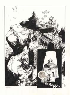 Claire WENDLING (née... - Lot 614 - * Les lumières de l‘Amalou - Le village tordu Encre...