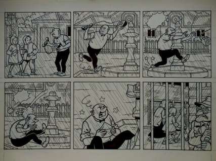 Suske en Wiske - Originele halve pagina (stroken 27 t/m 28) - Verraad op de Veluwe - Page volante - (2004) | Catawiki