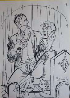 Dylan Dog - Brindisi - Cover sketch "Grand Guignol" - Page volante - EO | Catawiki