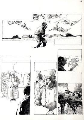 Dino Battaglia | Original page cm. 25x36,5. Ink. Mint. Code 2127. | Segni e Disegni