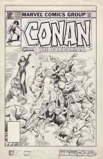 John Buscema - Conan the Barbarian #123 Cover