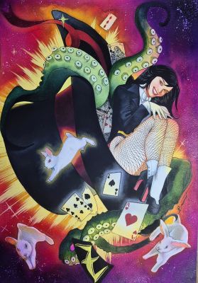 Nathalie Braconnot | Zatanna - Original and Traditional art by Nathalie Braconnot | Raremarq (Buy It Now)