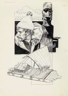 Toppi Sergio - "Thor Heyerdahl", 1980s | Urania Casa d’Aste