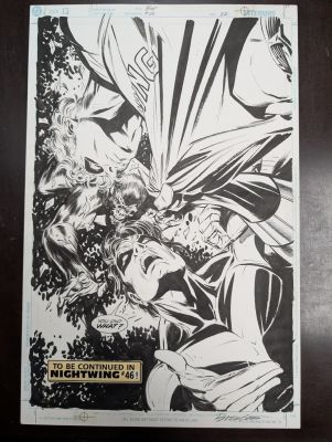 Butch Guice, Butch Guice | Butch Guice - Birds of Prey #20 Splash Page | ComicArtFans Classifieds