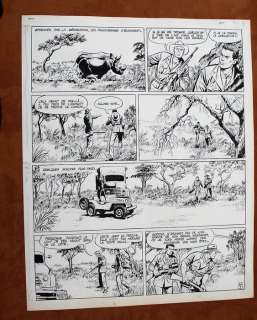 Forton, Gérald - Planche originale - Bob Morane - La piste de l’ivoire - (1962) | Catawiki