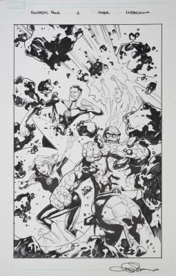 Emanuela Lupacchino | For Sale: Emanuela Lupacchino - Fantastic Four #1 Variant Cover | ComicArtFans Classifieds