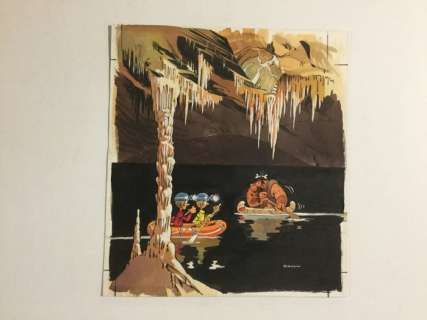 Dany - Couverture originale en couleur - Les grottes II (Magazine 2000 du Journal Tintin) - (1972) | Catawiki