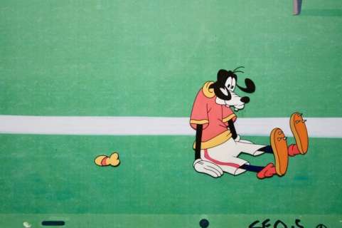 Disney Studios - Original Animation Production Cel - Page volante - Goofy Cel de production d’animation originale - (1980/1970) | Catawiki