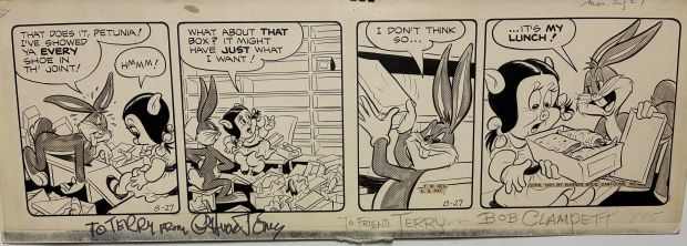 Ralph Heimdal | Bugs Bunny Signed By Jones And Clampett 1951 | ComicArtFans Classifieds