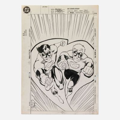 Moder Percy, Justice League International #60 Unpublished Cover Original Art (DC Comics, 1994) | Landry Pop Auctions