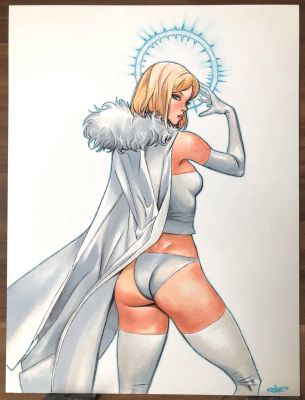 Celal Koc | Emma Frost Illustration by Celal Koc | Raremarq (Buy It Now)