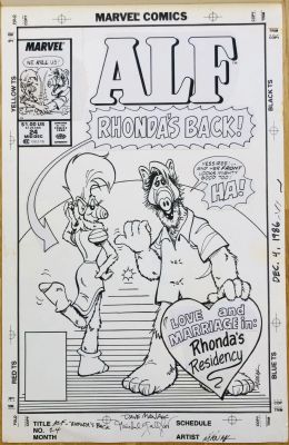 Dave Manak | Dave Manak - Alf #24 - 1990 - Cover | ComicArtFans Classifieds