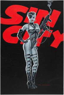 "SIN CITY" GAIL ORIGINAL ART BY GREG HILDEBRANDT. | Hake’s