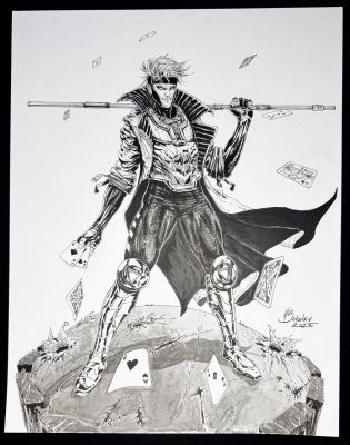 Yevgeny Sokolov | X-Men Gambit By Yevgeny Sokolov | ComicArtFans Classifieds