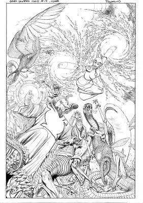 Fernando Pasarín | Green Lantern Corps #19 Cover | The Green Room