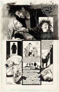 "SANDMAN" #14 COMIC BOOK PAGE ORIGINAL ART BY MIKE DRINGENBERG. | Hake’s
