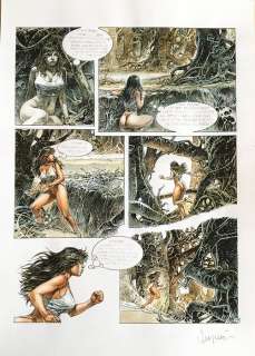 Druuna - Serpieri - acquarello originale su copia laser - Page volante | Catawiki