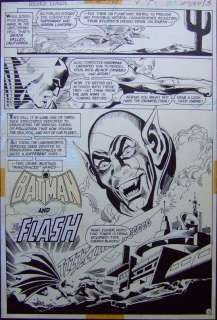 Dick Dillin | JUSTICE LEAGUE #109 PG 11 BATMAN ECLIPSO SPLASH | Black Line Fever