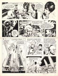 William VANCE (1935-... - Lot 305 - Bob Morane - Opération “Chevalier Noir” Encre de Chine...