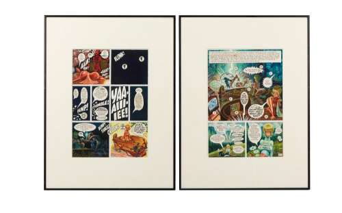 Playboy | Elder and Kurtzman January 1973 "Little Annie Fanny" 4-Panel Comic Strip Illustration | Julien’s