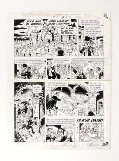 Leemans Hec Vertongen Planche... | LEEMANS Hec Vertongen Planche pour l’album Le vampire... | Vermot et Associés