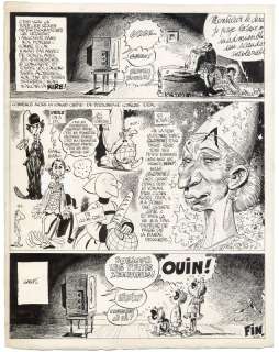 Jean Giraud | Planche originale finale de Intermède théâtral sur un scénario de GOTLIB | 2DGalleries