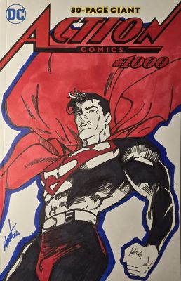 Hoodart01 | Action Comics #1000 Superman Sketch Cover | Raremarq (Buy It Now)