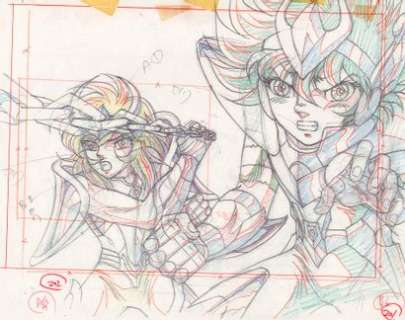 Masami Kurumada... | Masami Kurumada (車田・正美) - Shingo Araki (荒木 伸吾)Les Chevaliers... | Aibo Art Auction