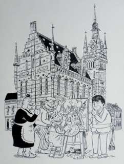 Urbanus 130 - originele cover - luxe uitgave Spirit (Temse) - De slungel van de jungel - (2008) | Catawiki