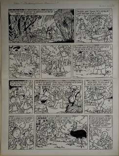 Suske en Wiske - Originele Pagina (p.24) - De mompelende mummie - (1998) | Catawiki