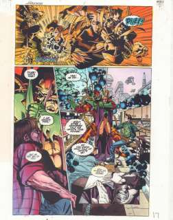 Dave Meikis, John Kalisz, Rags Morales | Hourman #1 P.17 Color Guide Art - Amazo Vs. Snapper Carr And Hourman - 1999 | Anthony’s Comic Book Art