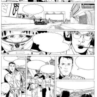 Marc Bourgne - Planche originale MiIchel Vaillant « La cible, saison 2 » Tome 12