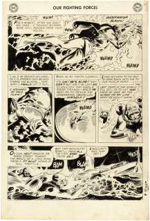 OUR FIGHTING FORCES #33 PG 9 COMIC BOOK PAGE ORIGINAL ART BY JOE KUBERT. | Hake’s