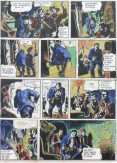 Sirius | Â«L’Épervier bleuÂ». Encre de Chine et gouache couleurs pour la planche | Tessier Sarrou