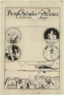 244: Cameron Pict Stories Science #1 original comic art | Russ Cochran