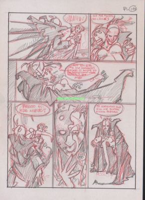 Alfonso Azpiri (Sketches) | El Fantasma de Palacio pg 10 prelim | Artcoholics