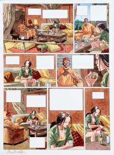 Mirallès | Djinn, planche n°3 Ã  l’encre de Chine et Ã  l’aq… | Banque Dessinée