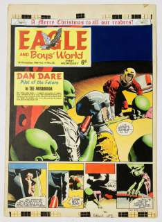 Dan Dare original front cover artwork (1969) by Keith Watson for The Eagle Vol:… | Comic Book Auctions ltd