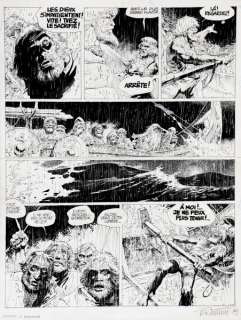 Rosinski | Thorgal, planche n°6 Ã  l’encre de Chine de l’ép… | Banque Dessinée