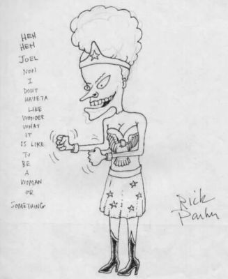 Beavis as Wonder Woman by Rick Parker | Raremarq (Buy It Now)