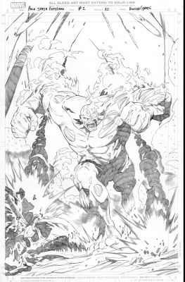 Hulk: Smash Everything! Splash Page Vincenzo Carratù | Comix Art Studio