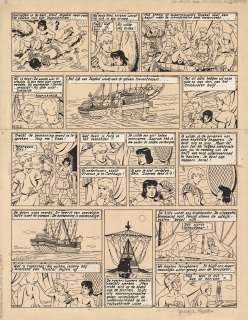 Jacques Martin (1921... | Alix - L’île maudite Encre de Chine sur papier pour... | Tessier Sarrou