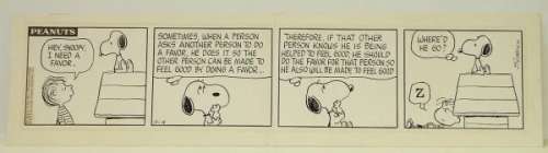 4043: CHARLES SCHULZ. PEANUTS DAILY. | Weiss Auctions