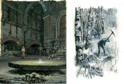 Faure, Michel | BALADE AU BOUT DU MONDE Gouache et encre de chine de la | Coutau Bégarie