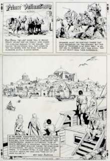 Murphy. John Cullen | Â«Prince ValiantÂ». Encre de Chine sur carton pour la | Tessier Sarrou