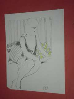 Leone Frollo - original illustr. "Pin Up sul Divano" - Page volante | Catawiki