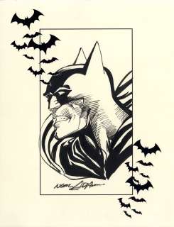 Neal Adams | Batman Head Sketch G | Neal Adams