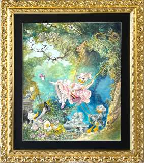 Tony Fernandez (Spain, 1965) - Donald Duck & Daisy Inspired By Fragonard’s “The Swing” (1767)