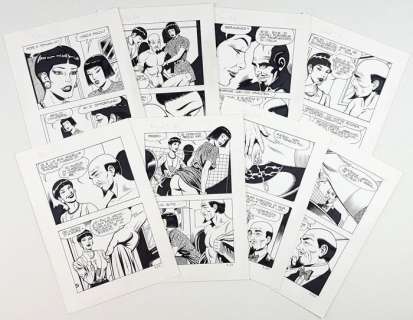 Giovanni Romanini - 8x tav. originali "Lady Domina" - (1988) | Catawiki